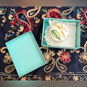 Tiffany & Co. Limoges Flowers Ring holder with box